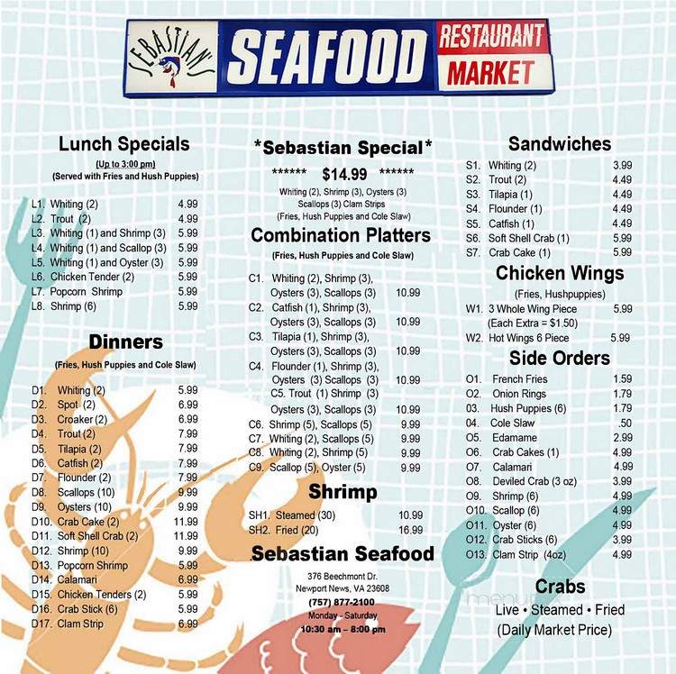 Sebastian Seafood - Newport News, VA