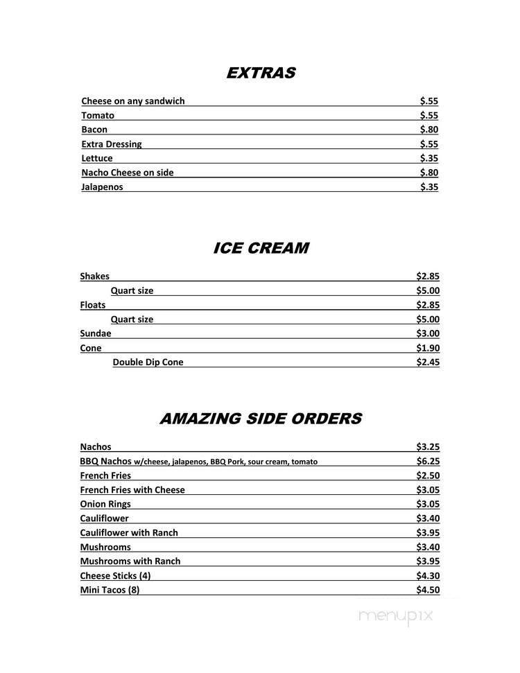 King Louie's Drive-In - Wood River, IL menu_pic