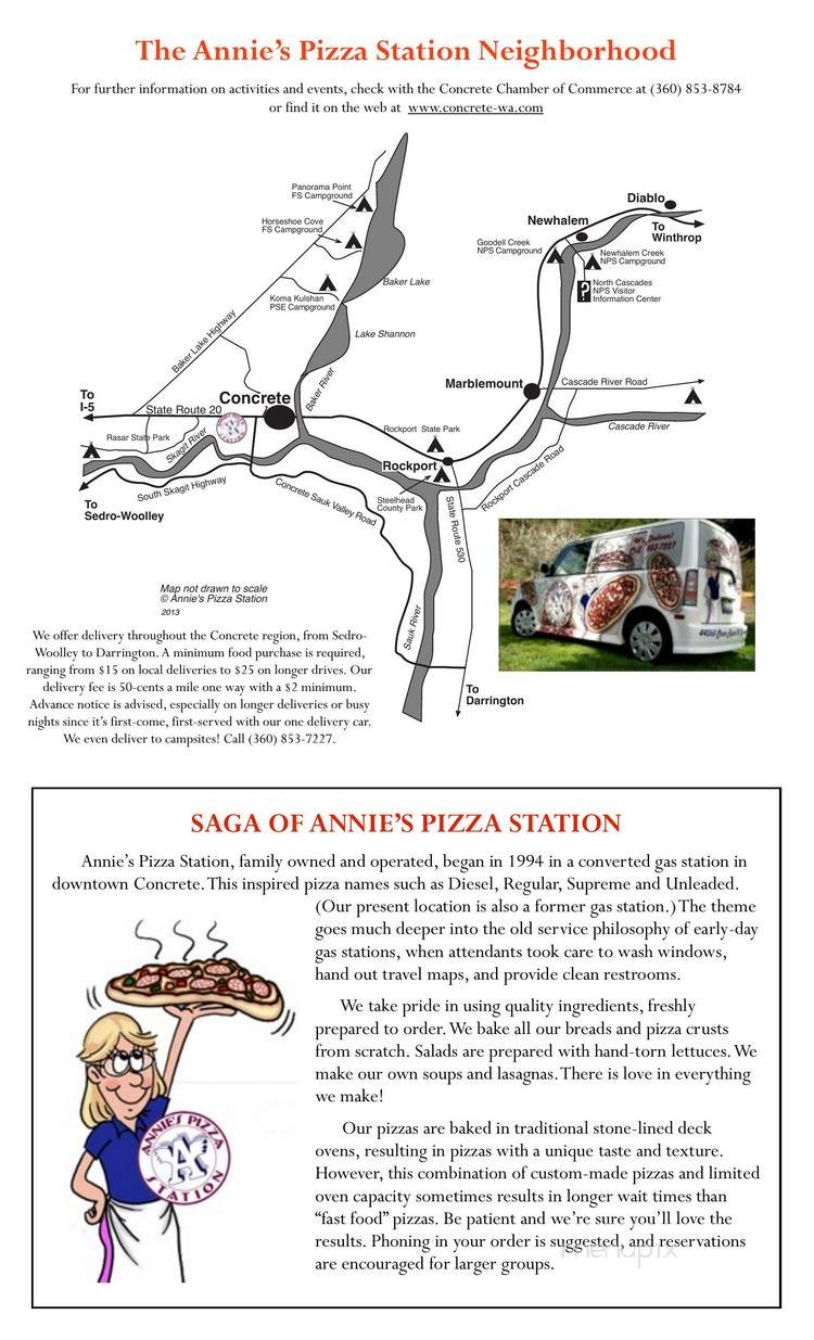Annie's Pizza Station - Concrete, WA