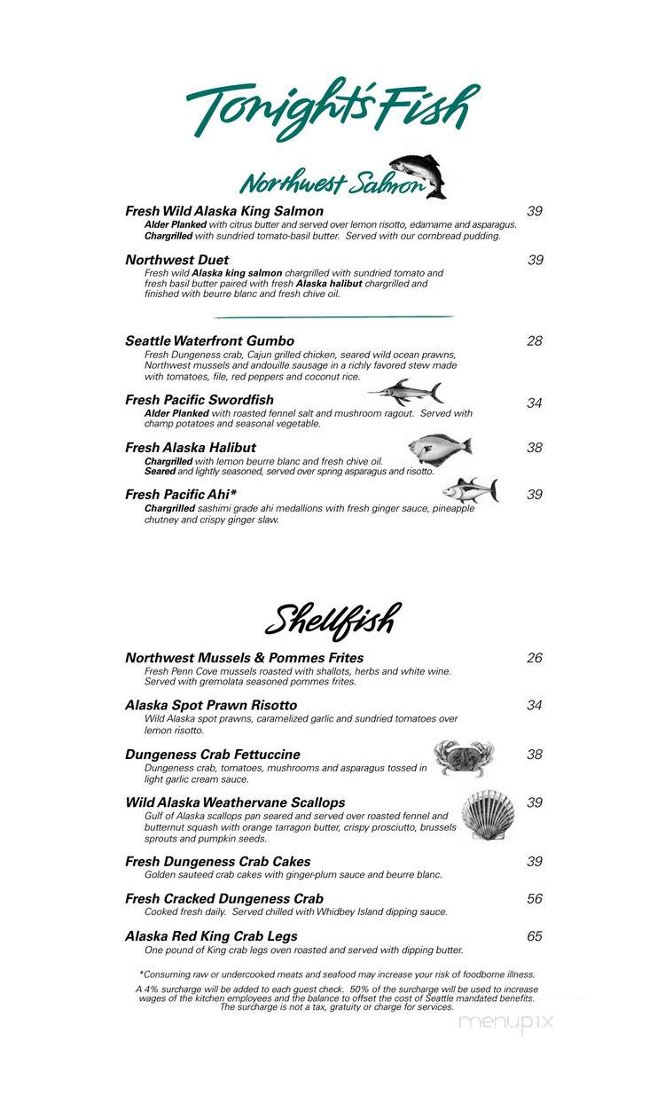 Anthony's Pier 66 & Bell St - Seattle, WA menu_pic