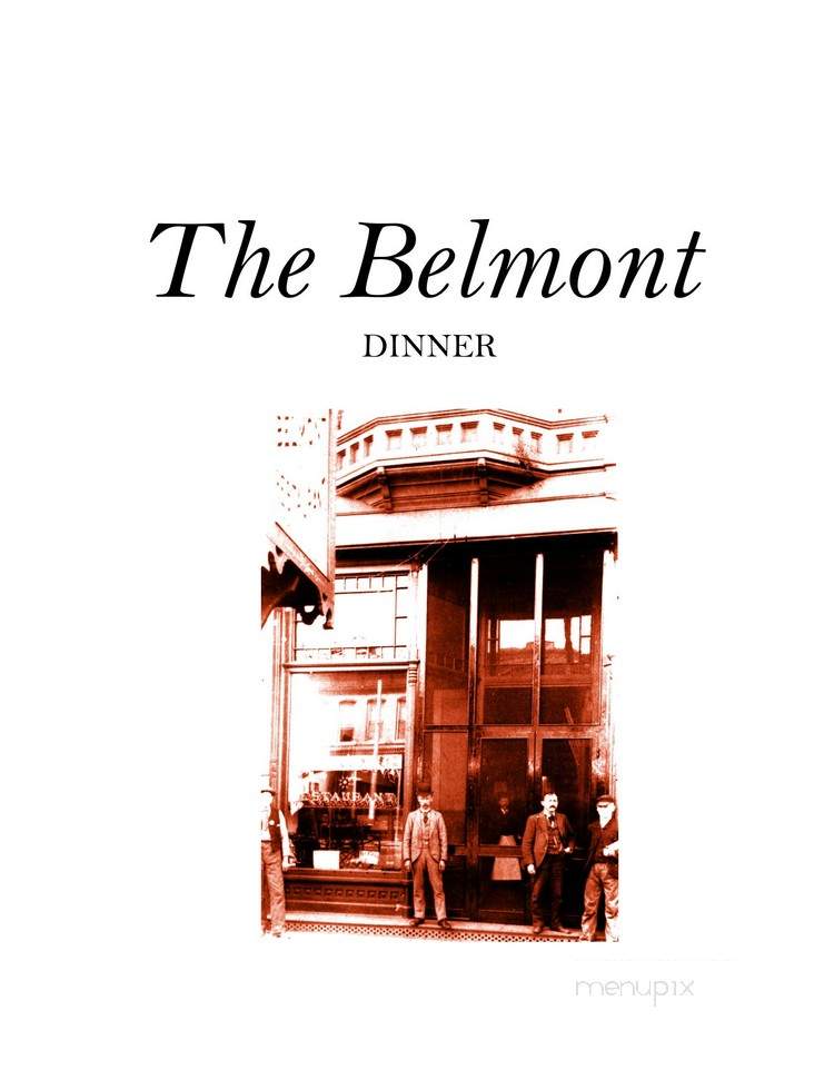 Belmont - Port Townsend, WA menu_pic