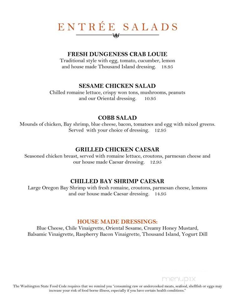 Belmont - Port Townsend, WA menu_pic