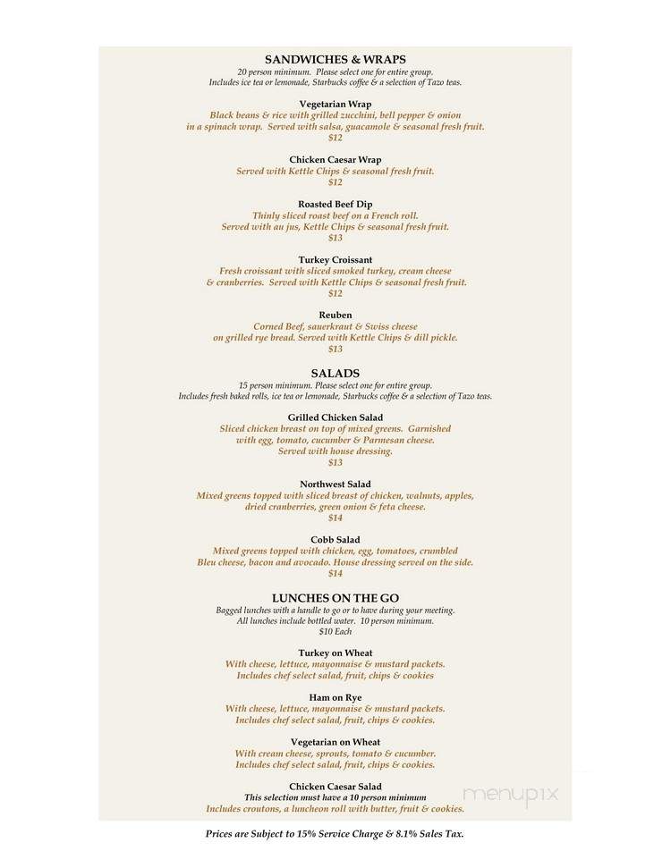 Enzian Inn - Leavenworth, WA menu_pic