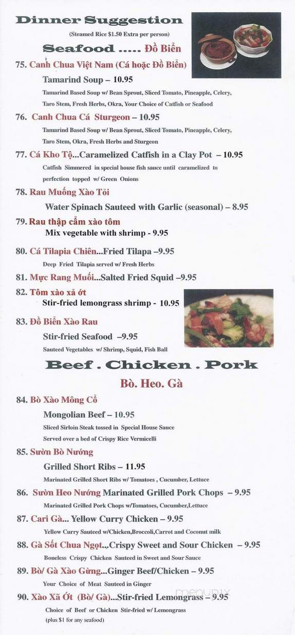 Thanh Vi - Seattle, WA menu_pic