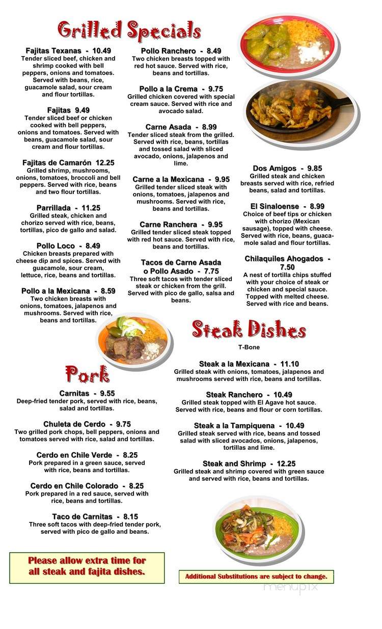 Hacienda Mexican Restaurant - Madison, WV menu_pic
