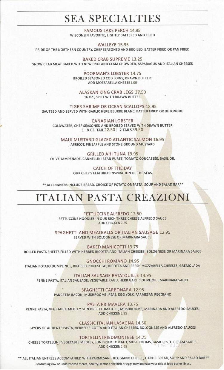 Anello's Torch Lite - Shawano, WI menu_pic