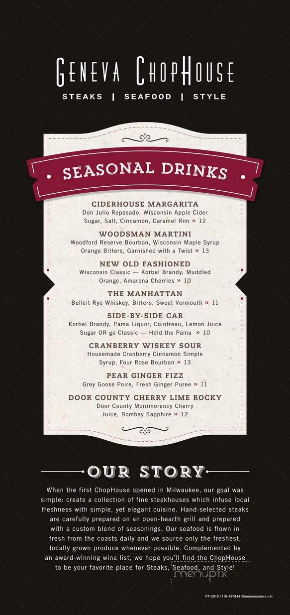 Geneva Chophouse - Lake Geneva, WI menu_pic