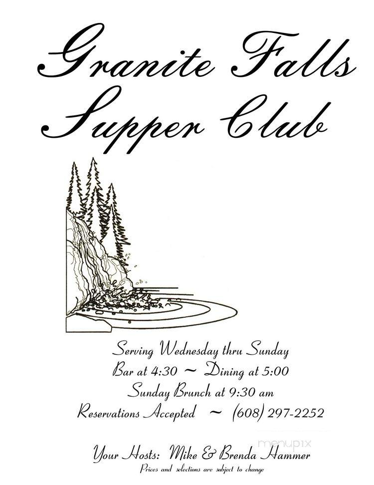 Granite Falls Supper Club - Montello, WI