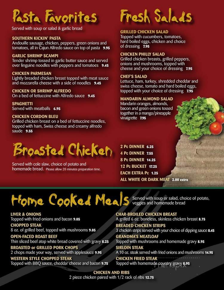 Hobo's Korner Kitchen - Belgium, WI menu_pic
