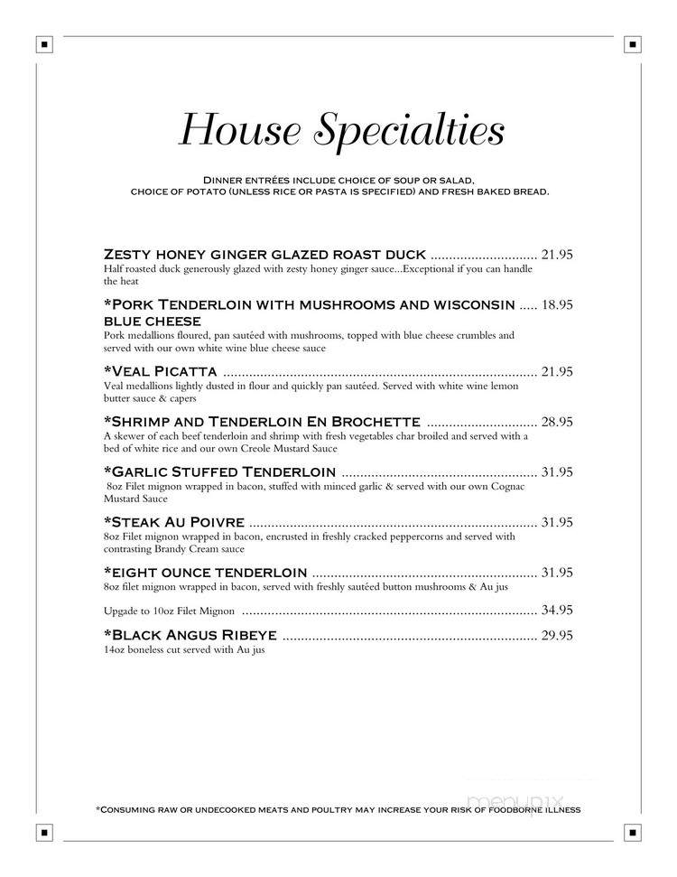 Jacobi's Of Hazelhurst - Hazelhurst, WI menu_pic