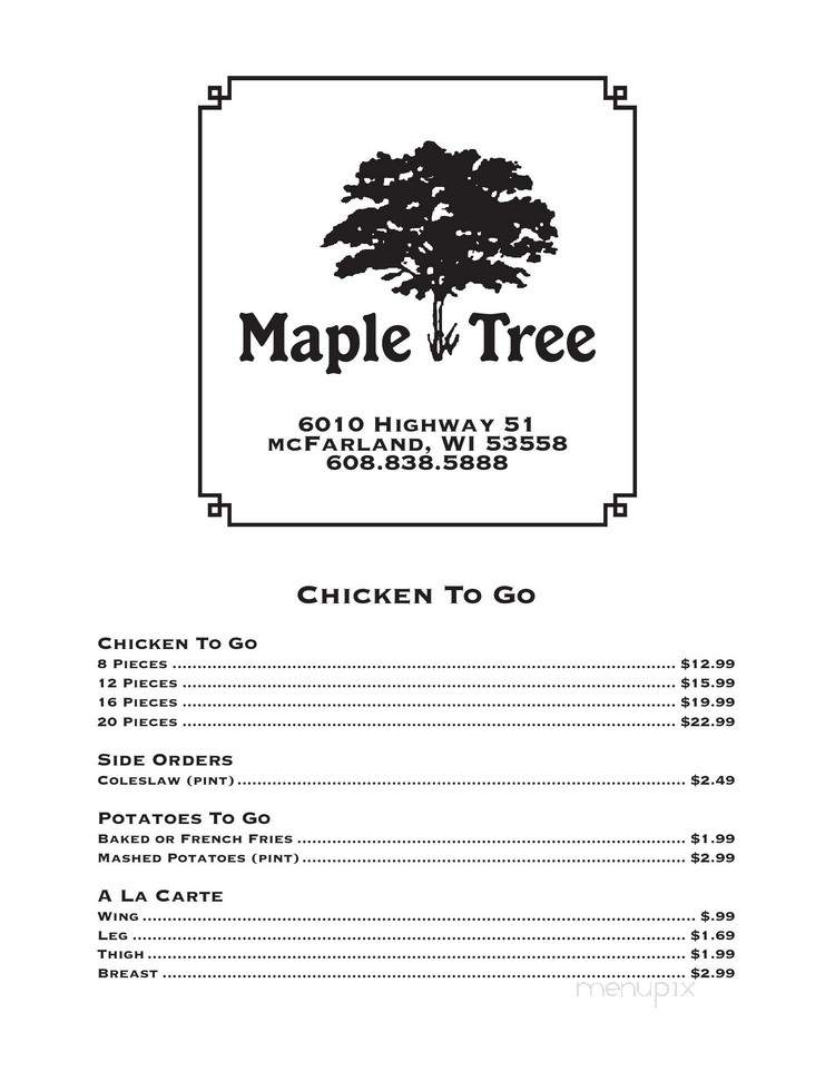 Maple Tree Restaurant - McFarland, WI