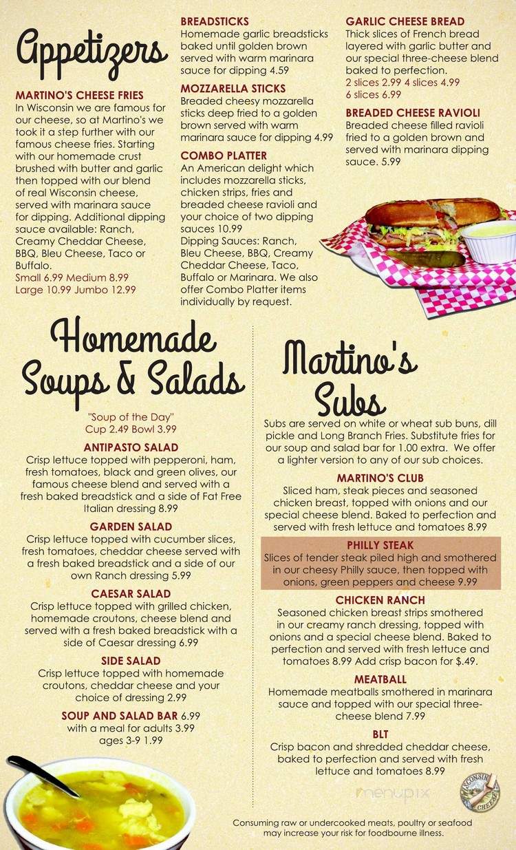 Martino's - Stanley, WI menu_pic