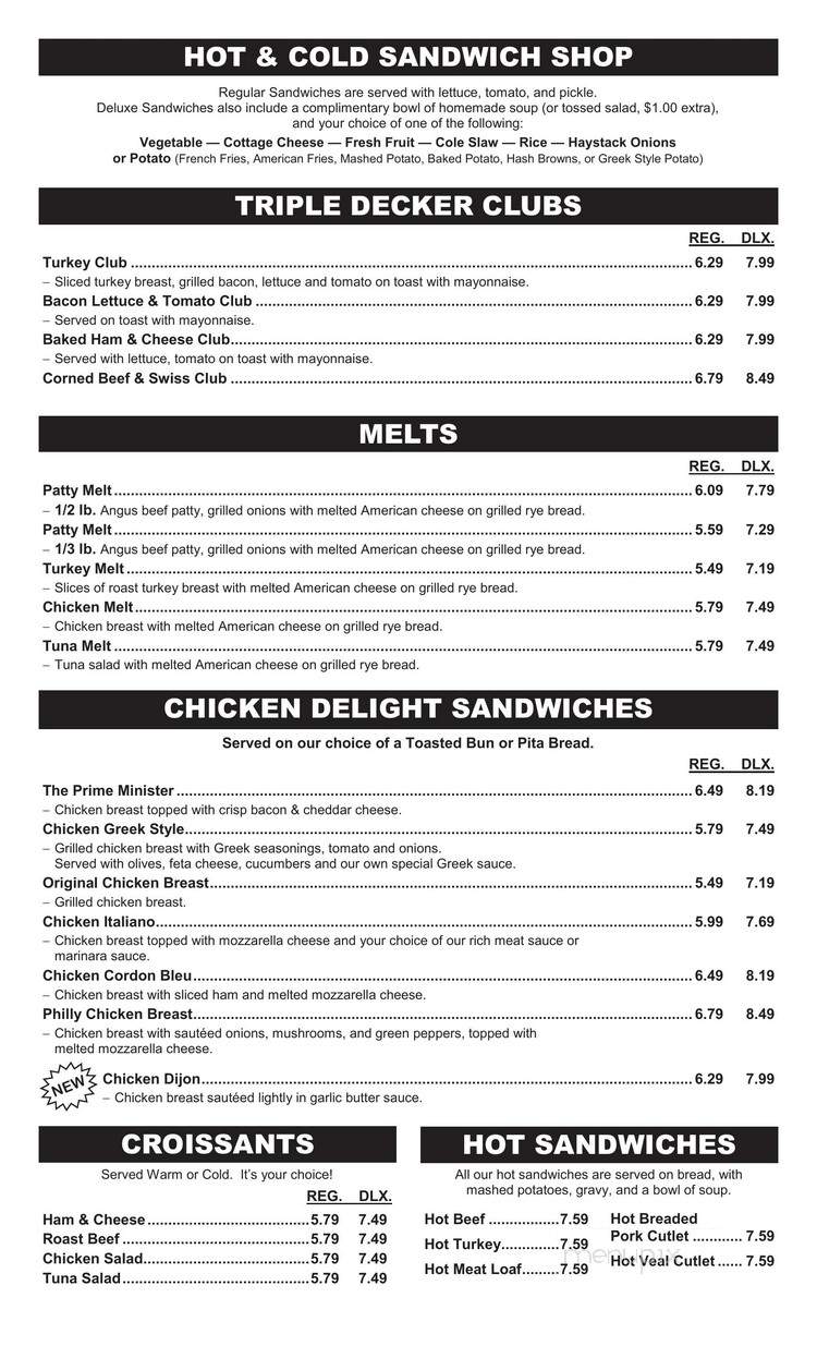 Prime Minister Family Restaurant - Thiensville, WI menu_pic