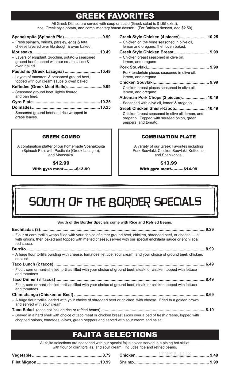 Prime Minister Family Restaurant - Thiensville, WI menu_pic
