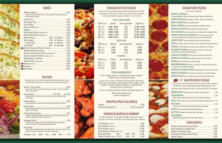 Sonny's Pizzeria - Sturgeon Bay, WI