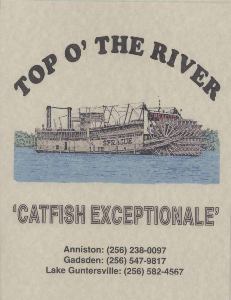 Top O The River - Anniston, AL menu_pic