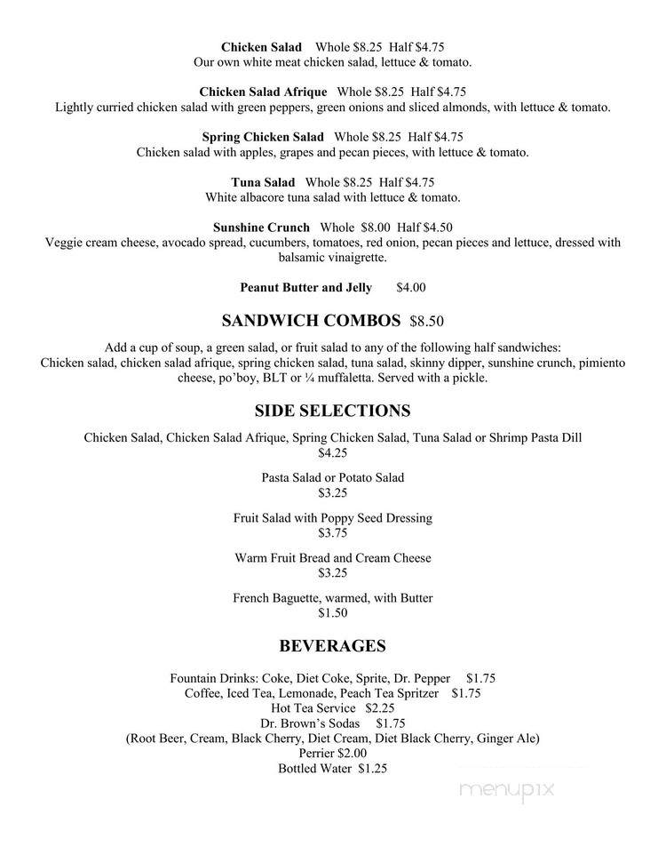 Andree's Wine Cheese & Things - Fairhope, AL menu_pic