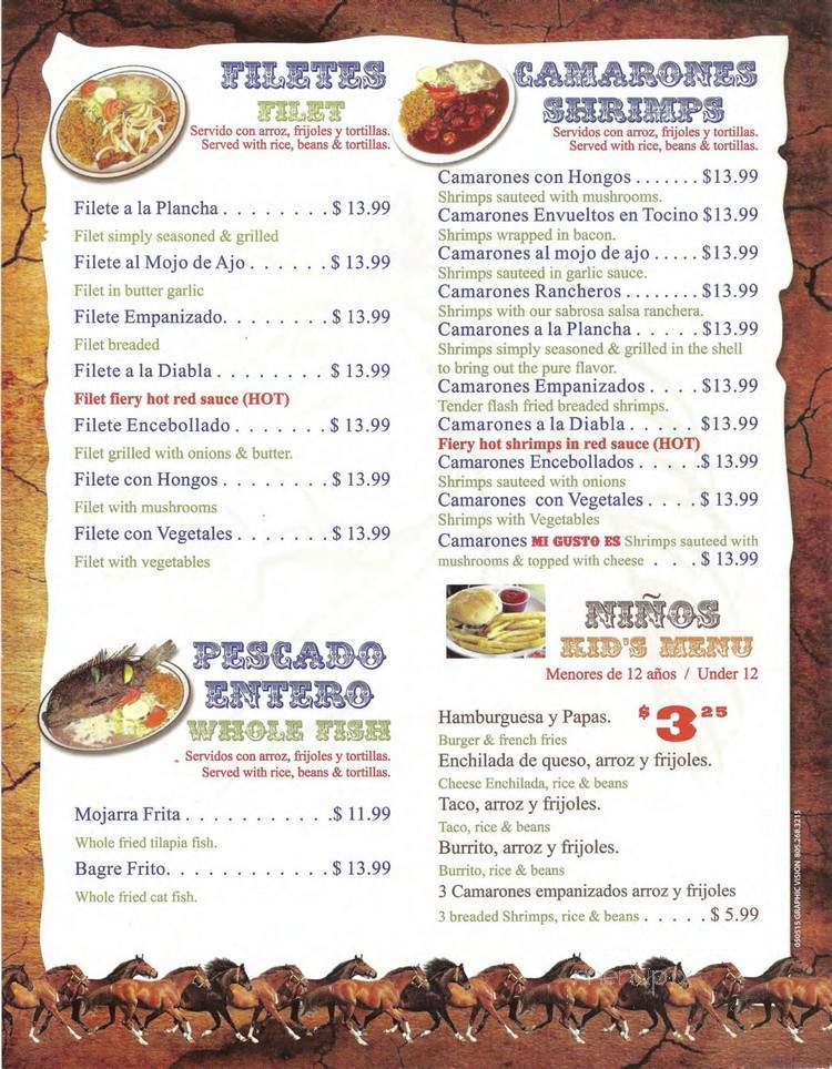 Mi Gusto Es Restaurant - Santa Maria, CA menu_pic