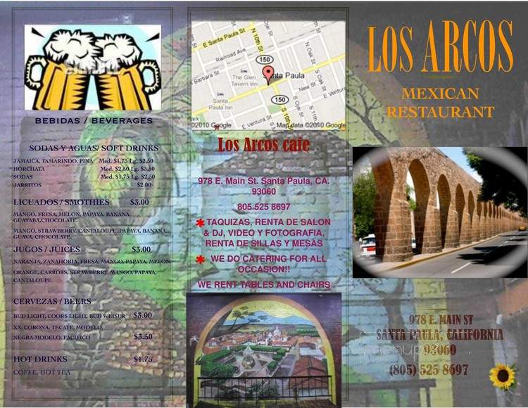 Los Arcos Cafe - Santa Paula, CA menu_pic