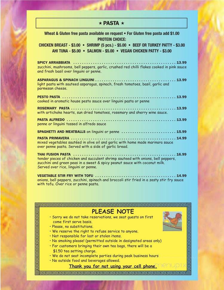 Jinky's Cafe - Sherman Oaks, CA menu_pic