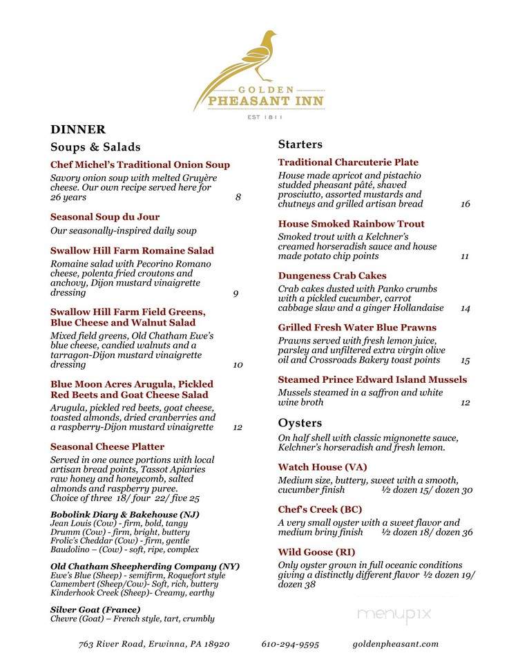 Golden Pheasant-Chinese Csn - Torrance, CA menu_pic