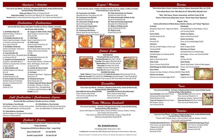 The Original Las Brisas - San Pedro, CA menu_pic