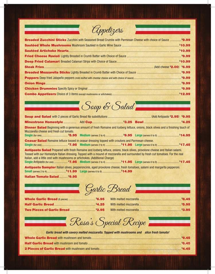 Domenico's Italian Restaurant - Monrovia, CA menu_pic