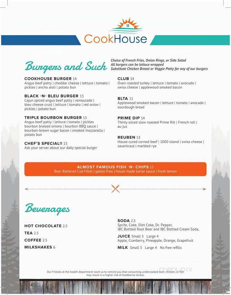Tail O'The Whale Restaurant - Redding, CA menu_pic
