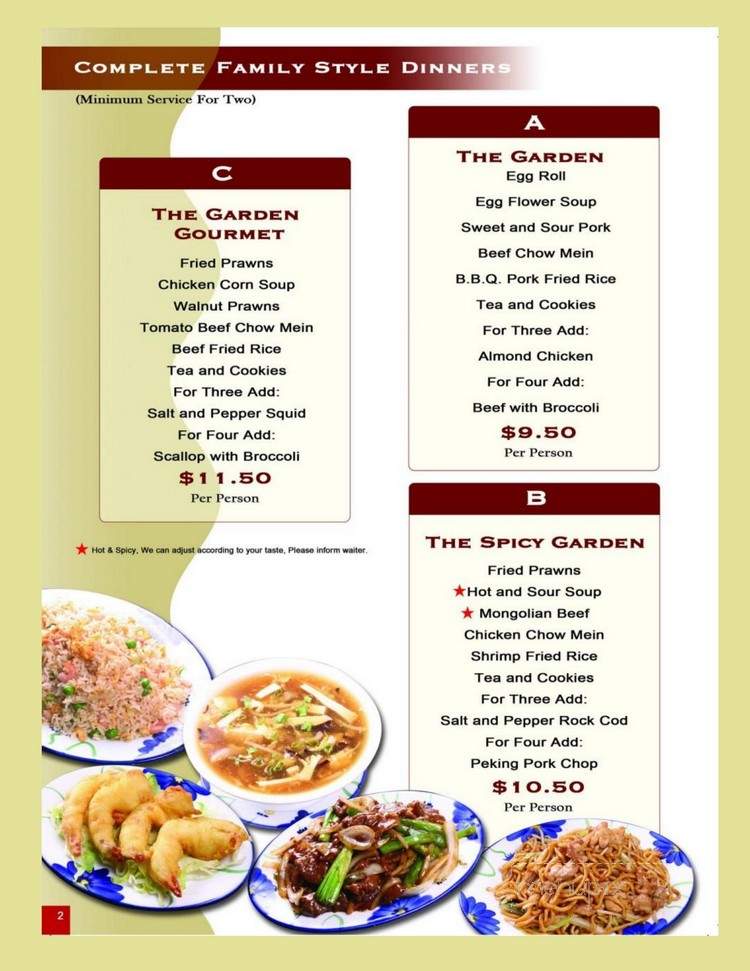 New Lim's Garden Chinese - Concord, CA menu_pic