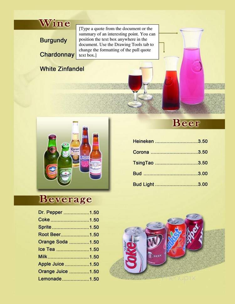 New Lim's Garden Chinese - Concord, CA menu_pic