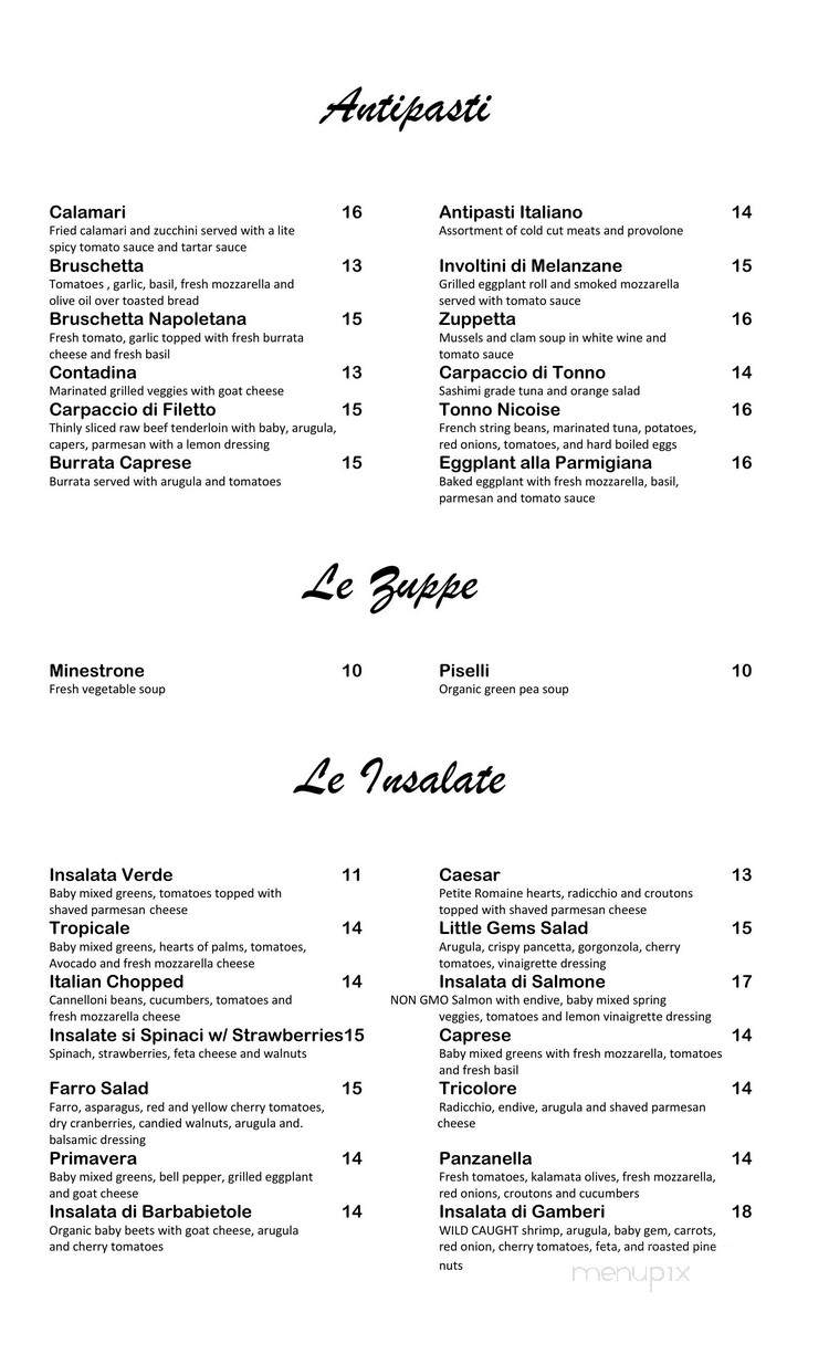 Pagliaccis - Studio City, CA menu_pic