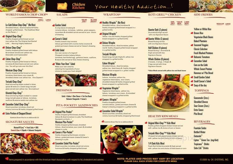 Chicken Kitchen - Miami Beach, FL menu_pic