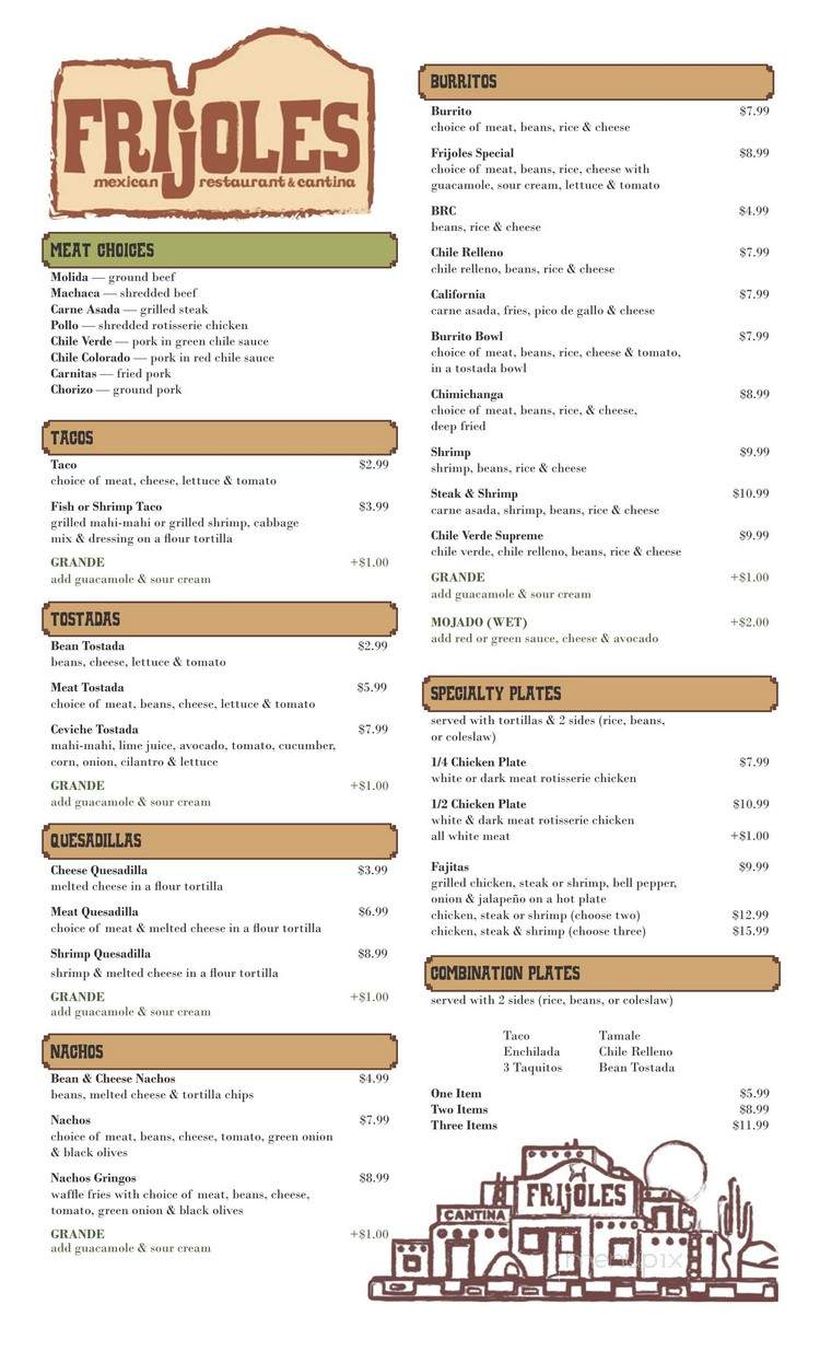 Frijoles - Beaumont, CA menu_pic