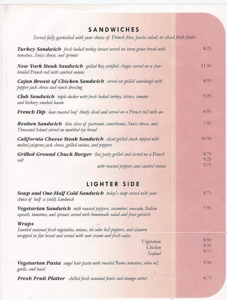 David's Restaurant - Santa Clara, CA menu_pic