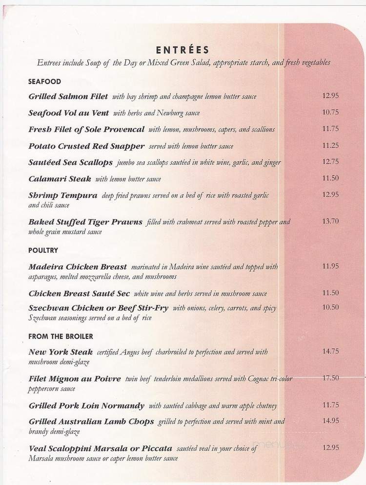 David's Restaurant - Santa Clara, CA menu_pic