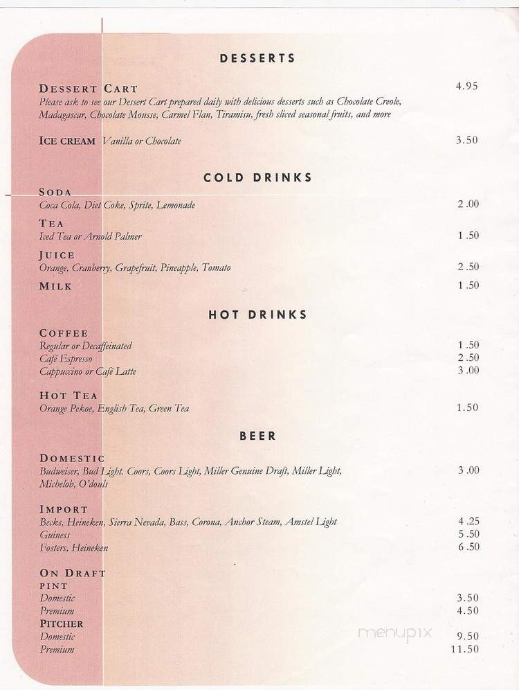 David's Restaurant - Santa Clara, CA menu_pic