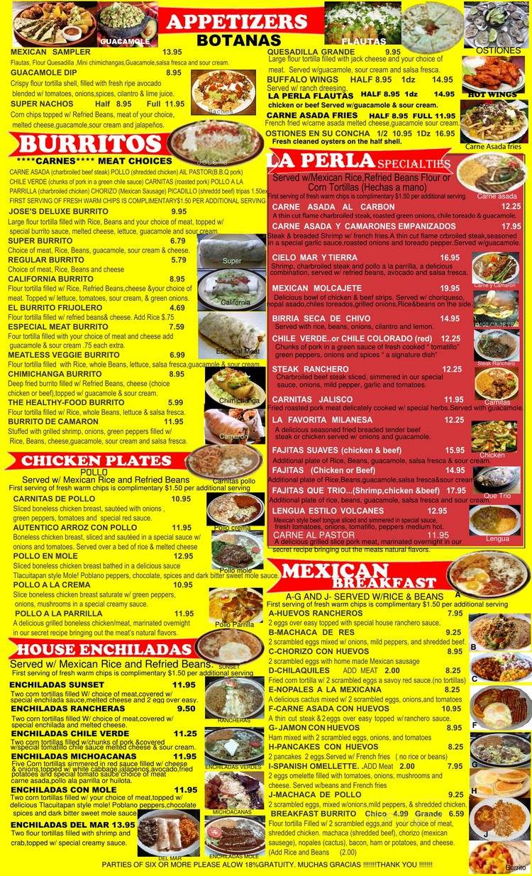 La Perla Taqueria Restaurant - San Jose, CA
