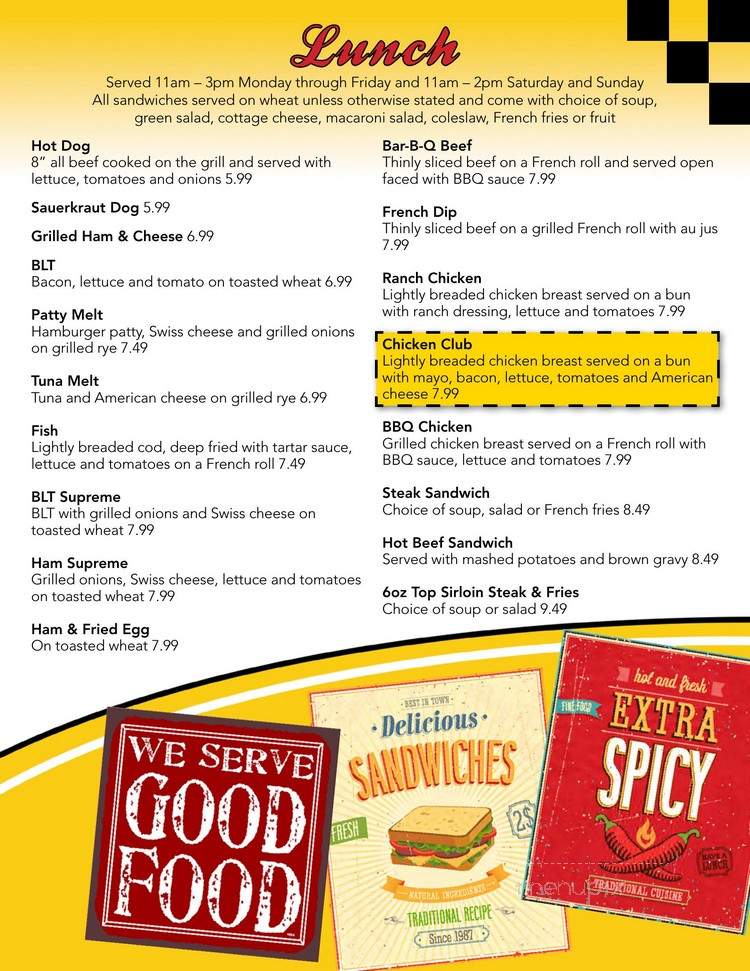 Linda's Soda Bar & Grill - Yuba City, CA menu_pic