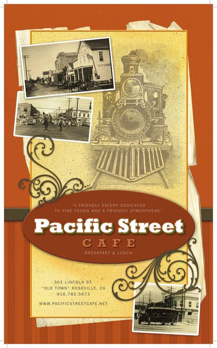 Pacific Street Cafe - Roseville, CA menu_pic