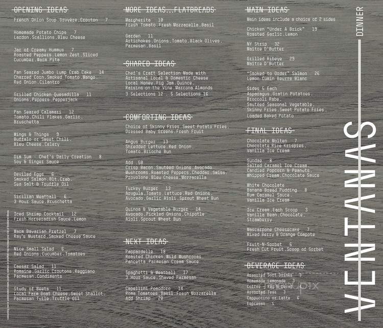 Ventanas Restaurant & Bar (The Westin) - Pasadena, CA menu_pic