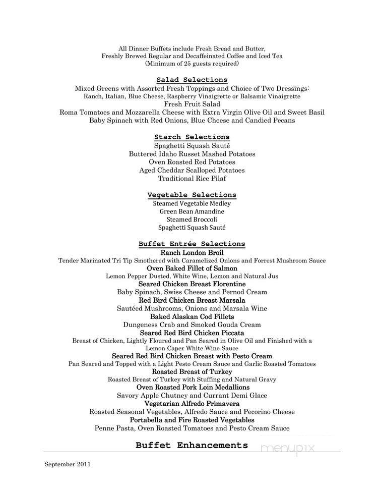 Ranch Restaurant - Denver, CO menu_pic