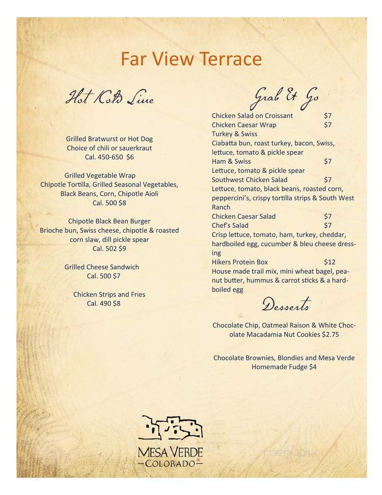 Spruce Tree Cafeteria - Mancos, CO menu_pic