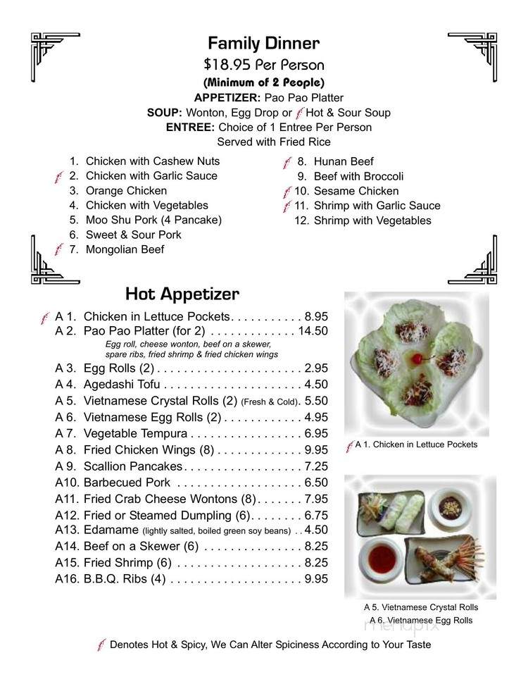 Cherry Village Asian Grill - Parker, CO menu_pic