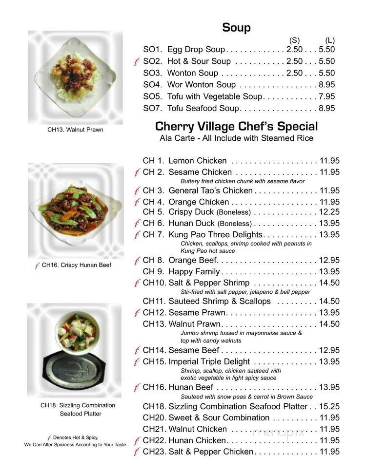 Cherry Village Asian Grill - Parker, CO menu_pic
