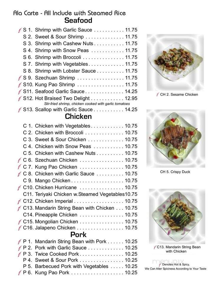 Cherry Village Asian Grill - Parker, CO menu_pic