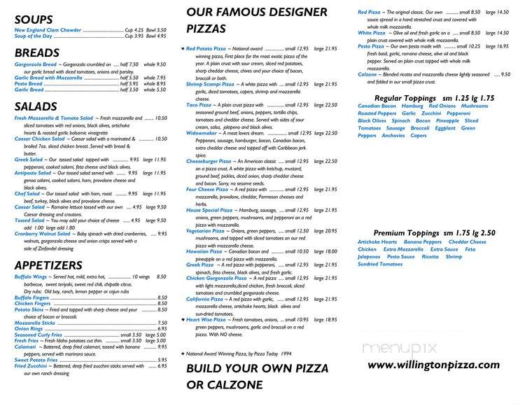 Willington Pizza Too - Willington, CT