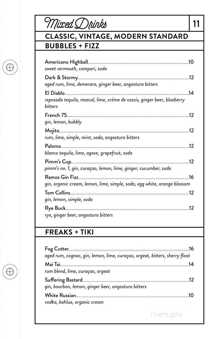 Grey Tiger - Toronto, ON menu_pic