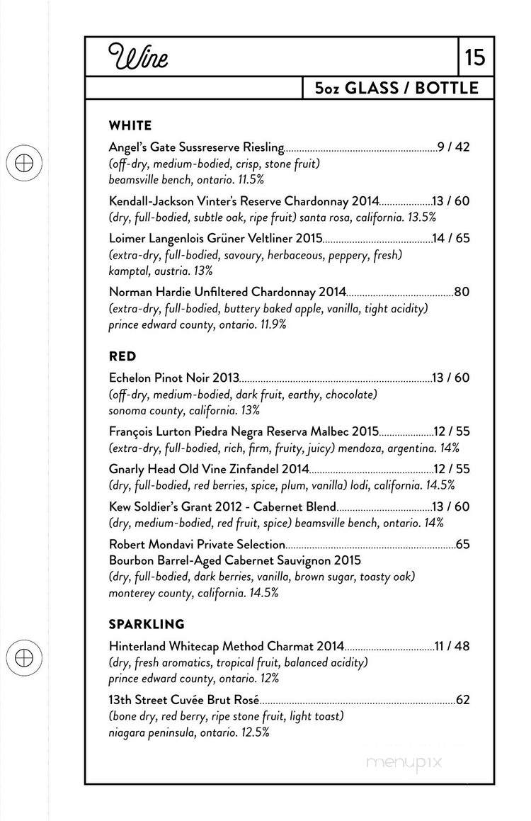 Grey Tiger - Toronto, ON menu_pic