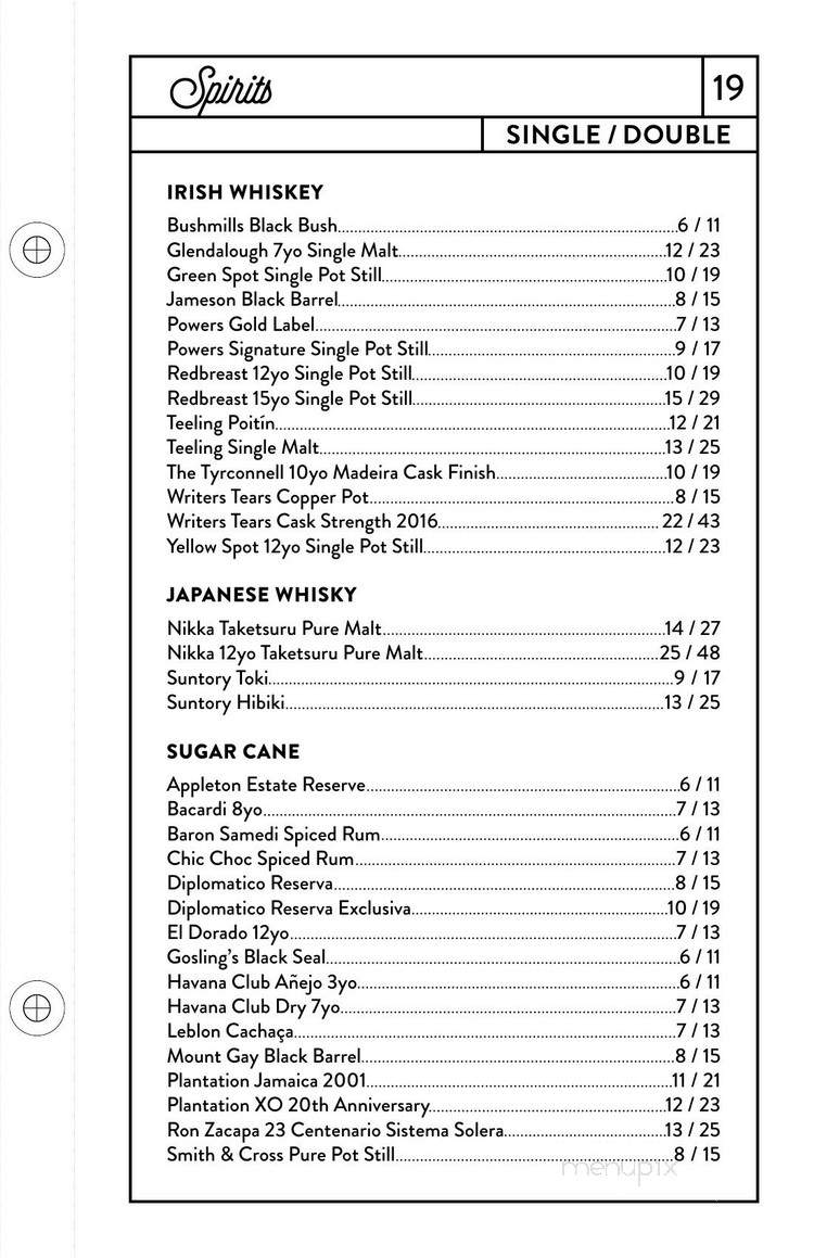 Grey Tiger - Toronto, ON menu_pic