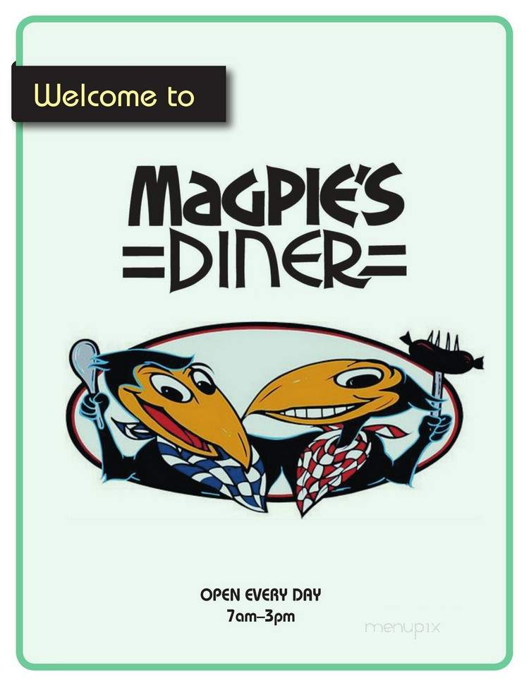Magpie's Diner - Powell River, BC menu_pic